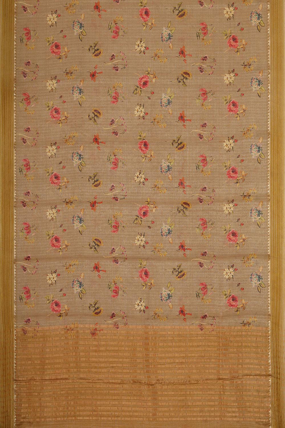 Image of Georgette Beige Saree